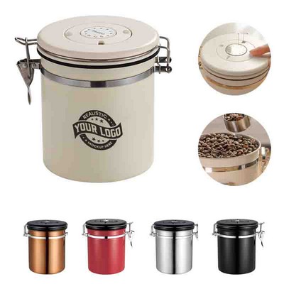 CO2 Valve Coffee Canister with Freshness Tracker
