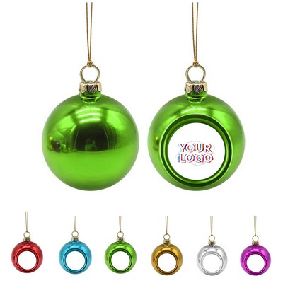 Personalized Photo Christmas Ball Ornament
