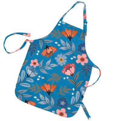 Full Color Printed Polyester Twill Apron with Adjustable Neck