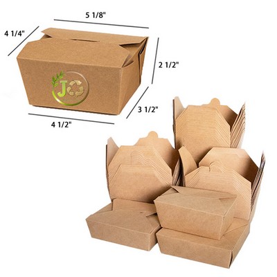 760ml Greaseproof and Waterproof Kraft Paper Takeaway Box
