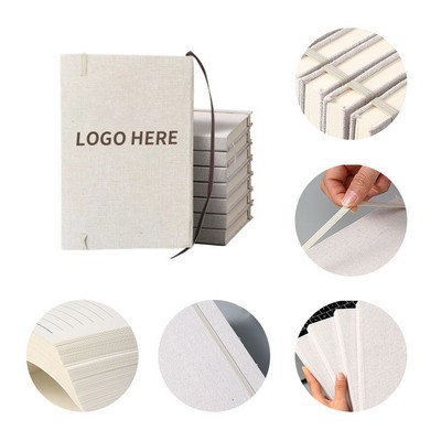 Minimalist Linen A5 Hardcover Journal for Office