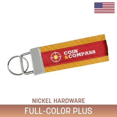 3" Sublimated Key Strap w/ Nickel Plated Hardware