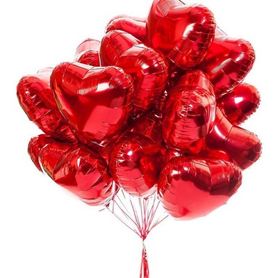 18" Heart Shape Aluminum Foil Balloons