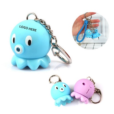 Adorable Octo LED Sound Keyring