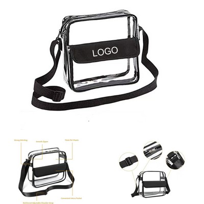 PVC Clear Crossbody Purse Bag