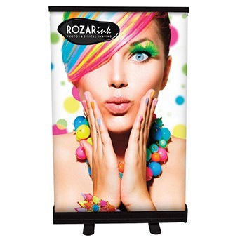 24" x 36" Tabletop Retractable Banner Stand - Full Color Vinyl Print