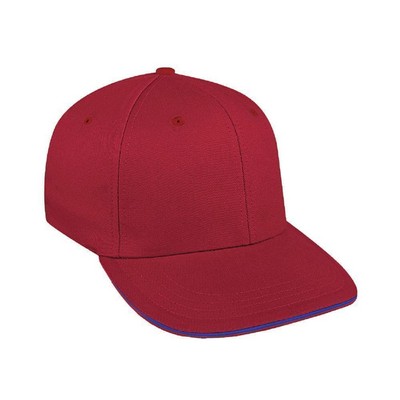 Sandwich Brim Brushed Snapback Prostyle Hat