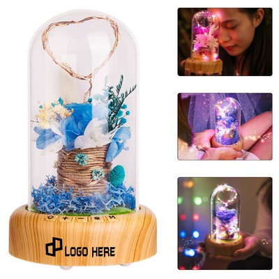 Bluetooth Speaker W/ Preserved Flowers Rose