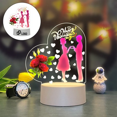 Ambiance Glow 3D Heart Night Light