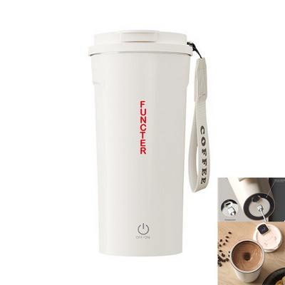 LCD Display Rechargeable Magnetic Stirring Coffee Cup Milk Protein Powder Stirring Cup 400 ml