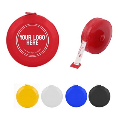 1.5m (60") Retractable Tape Measure in Round Plastic Case