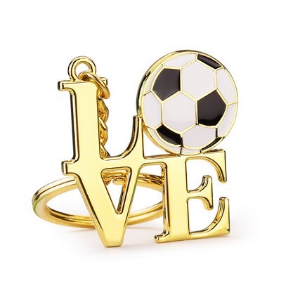 Metal Keychain For Football Sports Event