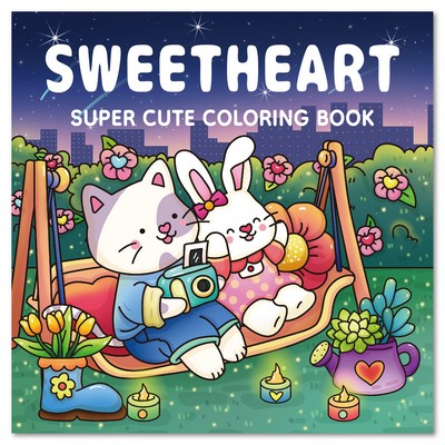 Fully Customized Pattern Coloring Book Cartoon Theme DIY Books for Adults & Kids - 40 Sheets