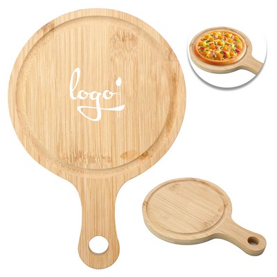 Handled Wooden Pizza Tray