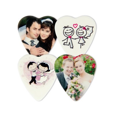 Heart Shaped Guitar Pick (Full Color Imprint)