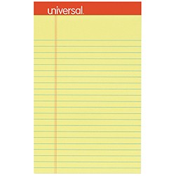 Yellow Perforated Ruled Writing Pad