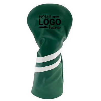 Golf Club Wood Head Cover PU Leather Headcover