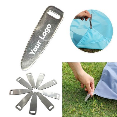 Stainless Steel Ground Stakes For Tents Canopies And Picnic Mats
