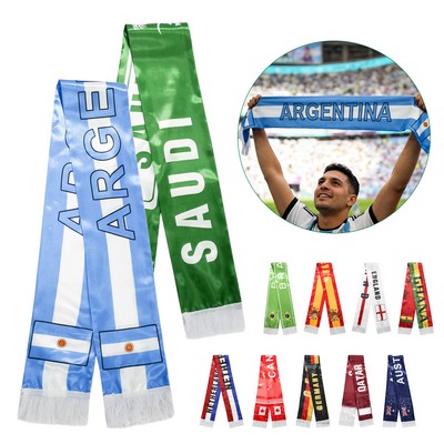 Full-color World Cup Fans Tournament Cheering Scarf