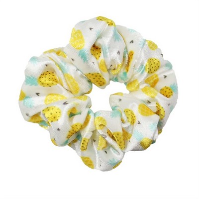 Custom Printed Fruit Pattern Scrunchies Sweet Candy-Colored Elastic Hair Bands