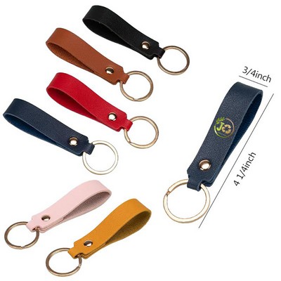 Pu leather keychain