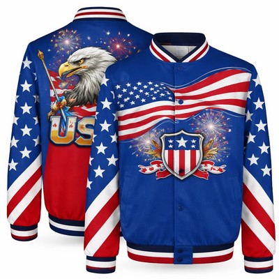 Personalized Dye Sublimated Men's Varsity Jacket