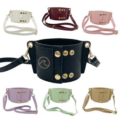 40 oz Leatherette Tumbler Carrier with Strap