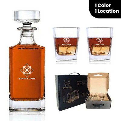 Signature Whiskey Serving Decanter Set