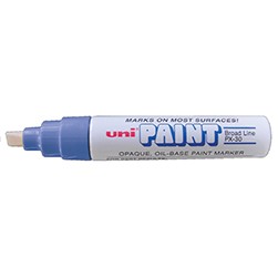 Blue Uni Paint Windshield Marker