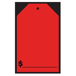 $ Amount Hang Tag Vinyl Sticker