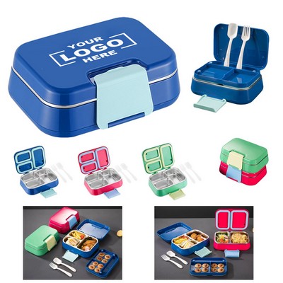 3-Compartment Lunch Box Container