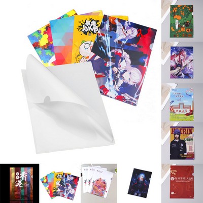 Full Color A4 PP L-shaped File Folder