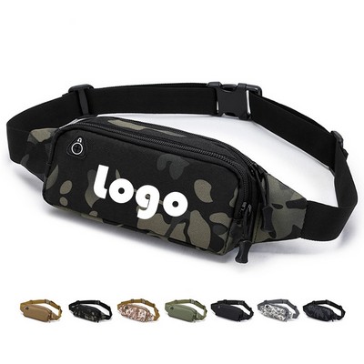 Multi Functional Outdoor Sports Water Resistant Oxford Camouflage Fanny Pack