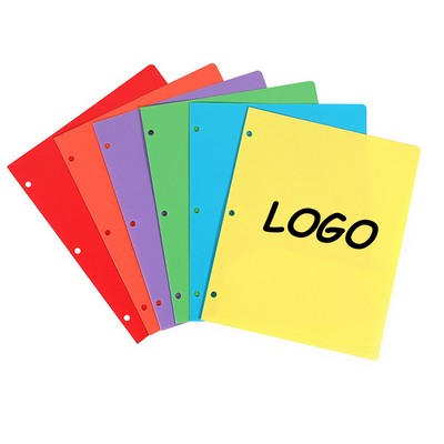 Plastic File 3 Hole Press Binder Organizer Folder