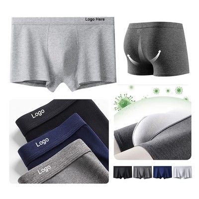 Premium Cotton Boxer Briefs For Men Antimicrobial Breathable Plus Size