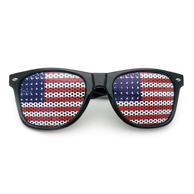 Perforated Pinhole Lens Uv400 Retro Frame National Spirit Sunglasses