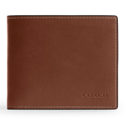 Coach Mens Full Grain Leather 3-IN-1 Wallet