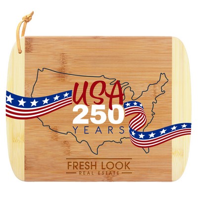 Limited Edition USA 250 Years 11" Two-Tone Cutting Board UV