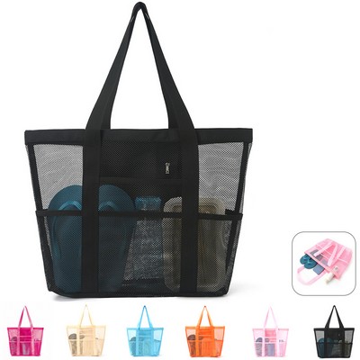 Beach Mesh Tote Bag