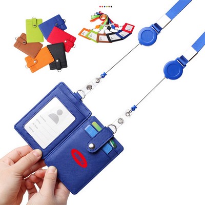 Pu Leather Badge Holder