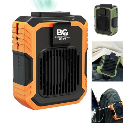 Waist Clip Turbine Fan With LED Light
