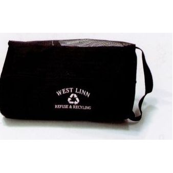 Black Polyester Shoe Tote Bag