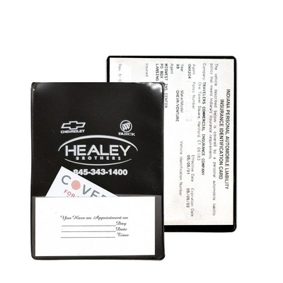 Auto Insurance Keeper/Card Holder w/2 Pockets