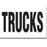 5 Panel Nylon Message Stack Flag - Trucks (3'x12')