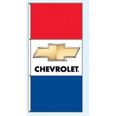 Single Faced Free Flying Drape Flags (Chevrolet®)