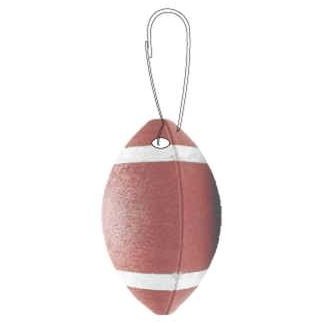 Football Zipper Pull
