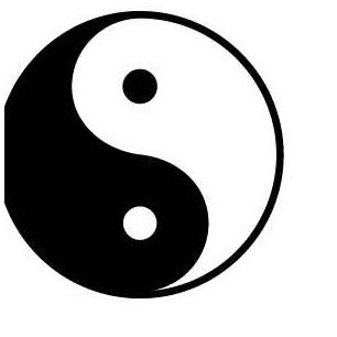 Yin Yang Maxi Magnet (10 Square Inch)