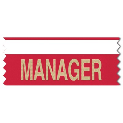 Custom Printed Horizontal Tape Top Ribbon (4"x1"x5/8")