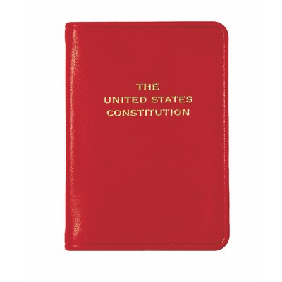 Mini United States Constitution w/Traditional Leather Cover