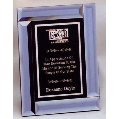 Blue Mirror Frame Plaque (10 1/2"x13")